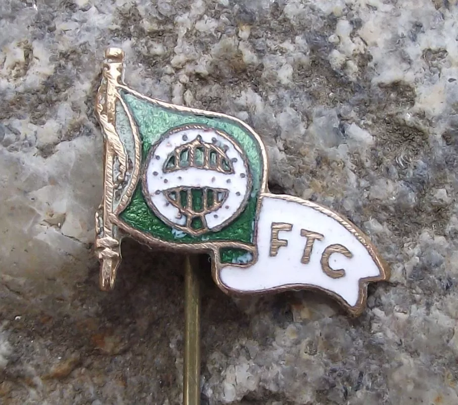 Antique Ferencvarosi TC Budapest Torna Club Bajnok FTC Football Crest Pin  Badge