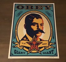 Shepard Fairey Obey ZAPATA Signed Numbered Screen Print RARE