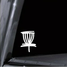 Disc Golf Basket Vinyl Decal Sticker Basket Doodle Car Window Mug Laptop Stencil