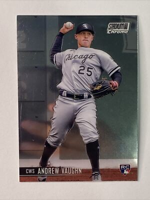 2021 Stadium Club Chrome Andrew Vaughn Rc #323 Chicago White Sox