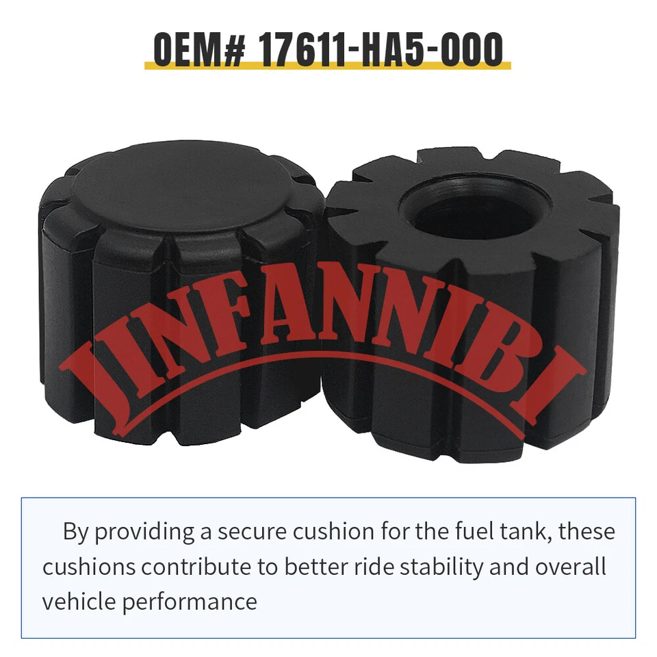 Pair Fuel Tank Rubber Cushions for Honda ATC200X ATC250R ATC350X #17611-HA5-000 Foto 3 de 4