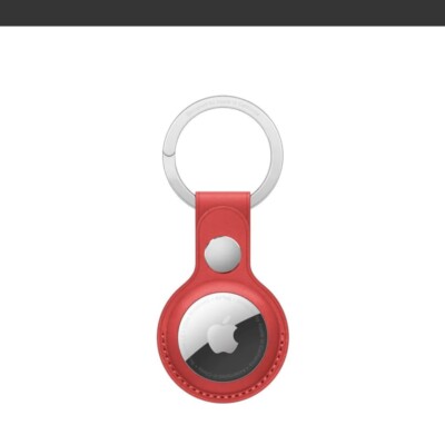 OFFICIAL GENUINE APPLE AIRTAG LEATHER KEYRING HOLDER ORIGINAL