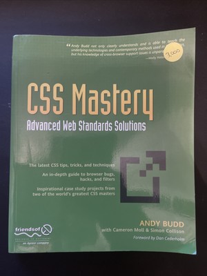 CSS Mastery Advanced Web Standards Solutions Book Budd Website Coding Computers
