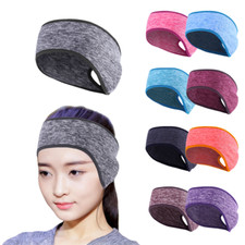 Fleece Ponytail Headband Earband Winter Running Headband Ear Warmer Headband
