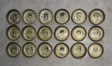 1967 Coke KANSAS CITY ATHLETICS Bottle Caps Complete Set (18) Jim Catfish Hunter