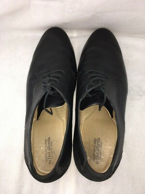 American Classic By DeLaRentis Black Leather Derby Oxfords  display picture 2