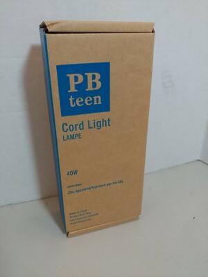 Pottery Barn Kids PB Teen Kids Cord Kit 40 Watt Bulb. For Lanterns Or Hanging Lt