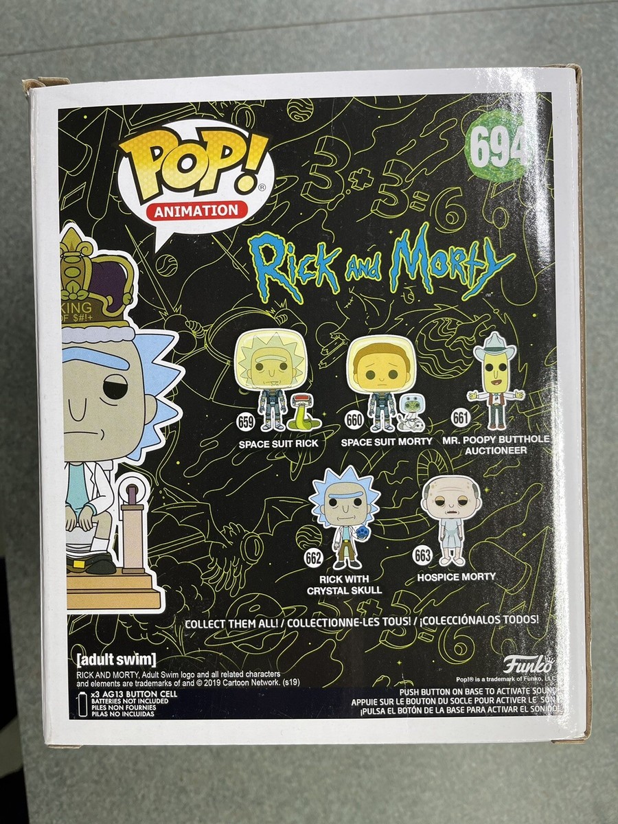 Funko Pop! Animation: Rick and Morty 694 - King of S#!+ Vinyl