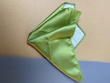 100 Polyester Handmade 9.5 LIME pocket square Luxury Refine Quality