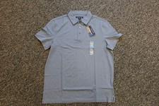 New Michael Kors Stretch Pima Men's Polo Shirt - MEDIUM - Storm Gray