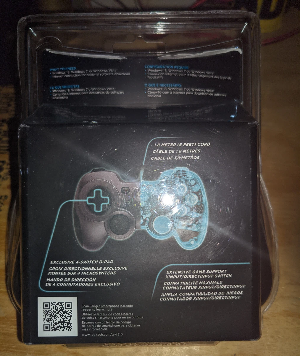 BRAND NEW Logitech Gamepad F310 Wired USB Game Controller For PC.
