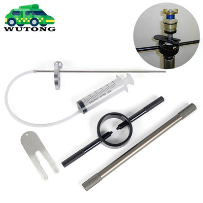 #ad Universal Motorcycle Fork Spring Compressor Tool and Fork Oil Level Tool Kit $32.99
