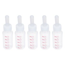 White Reusable Pet Milk Bottles with Silicone PP for Puppy Cat Feeding Tools