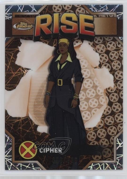 2025 Topps Finest X-Men '97 Common Bronze Laser Refractor 53/199 Cipher #20 0nr3