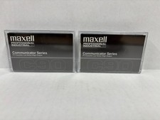 2 Maxell Professional Industrial Communicator Series C90 Cassettes - Brand New