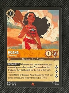 Moana - Of Motunui 20/204 Disney Lorcana Fabled RARE