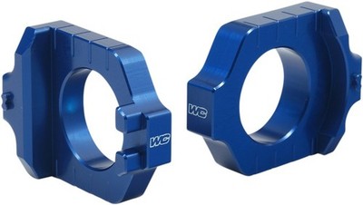 Works Connection Axle Blocks Blue #17-235 for Suzuki/Kawasaki