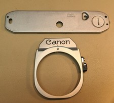 CANON AE-1 PROGRAM BOTTOM COVER and Front cover, CHROME REPAIR PART