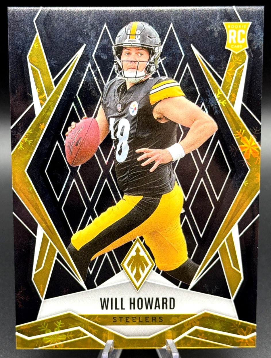 2025 Panini Phoenix - Rookie Will Howard #165 (RC) Black Winter 1/1