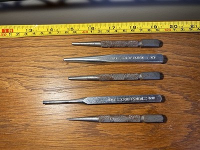 Craftsman Pin Punch 1/16 Inch Black Oxide USA 42881 for sale