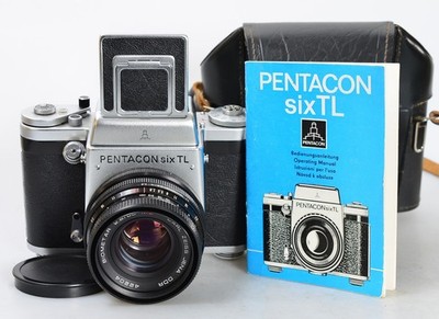 Pentacon six TL 6x6 Medium Format   BIOMETAR 2.8/80 red MC CARL ZEISS JENA  9045