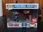 Funko Pop Captain America Iron Man Civil War Marvel Collector Corps 2 Pack 2016