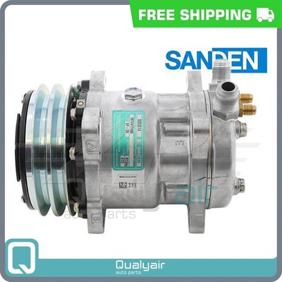 New Compressor for OE Sanden SD5S14 - 133mm 2 Groove Clutch 24V