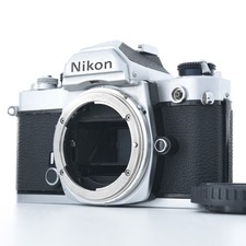 Nikon FM Silver 35mm SLR Flim Camera Tested Japan Exc 5 0503a