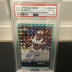 CHASER 🚨~ Drake Maye Topps Chrome Rookie Auto Aqua Geometric PSA 10 ~ CHASER