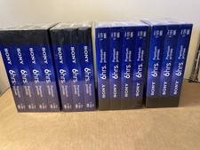 Sony VHS T-120 Premium Grade 6 Hour Tapes Lot Of 14 New Sealed