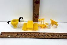Vtg Hasbro Weebles Wobble Romper Room-Replacement Lot-Table,Chair,Cycle,Horse