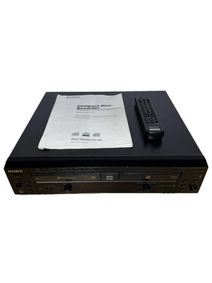 Sony RCD-W500C CD Recorder/Changer NEW BELTS Tested Working With Remote & Cables