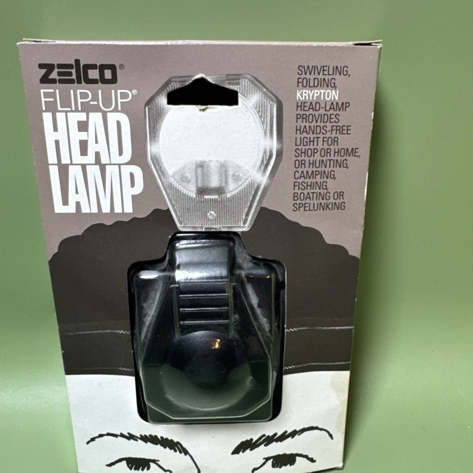 Zelco 10901 Flip Up Head Lamp Krypton Bulb hands free light NIB - Image 2 of 4