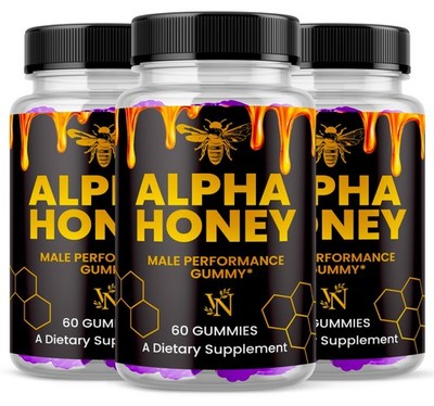 Alpha Honey Male Performance Gummies, AlphaHoney Gummy Supplement (180 Gummies)