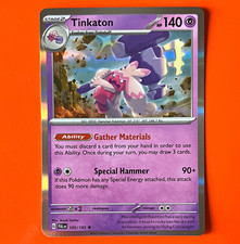 Pokemon TCG Tinkaton SV02 Paldea Evolved 105/193 Holo Rare EN Stage 2 140 HP