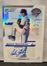 2025 Panini Prospect Edition - Micah Bucknam #142 Silver Prizm Signatures AU, RC