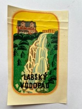 Vintage HOTEL LABSKY VODOPAD Decal 4X2
