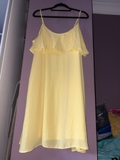 F&F Yellow Summer Dress Size 12 Perfect Condition