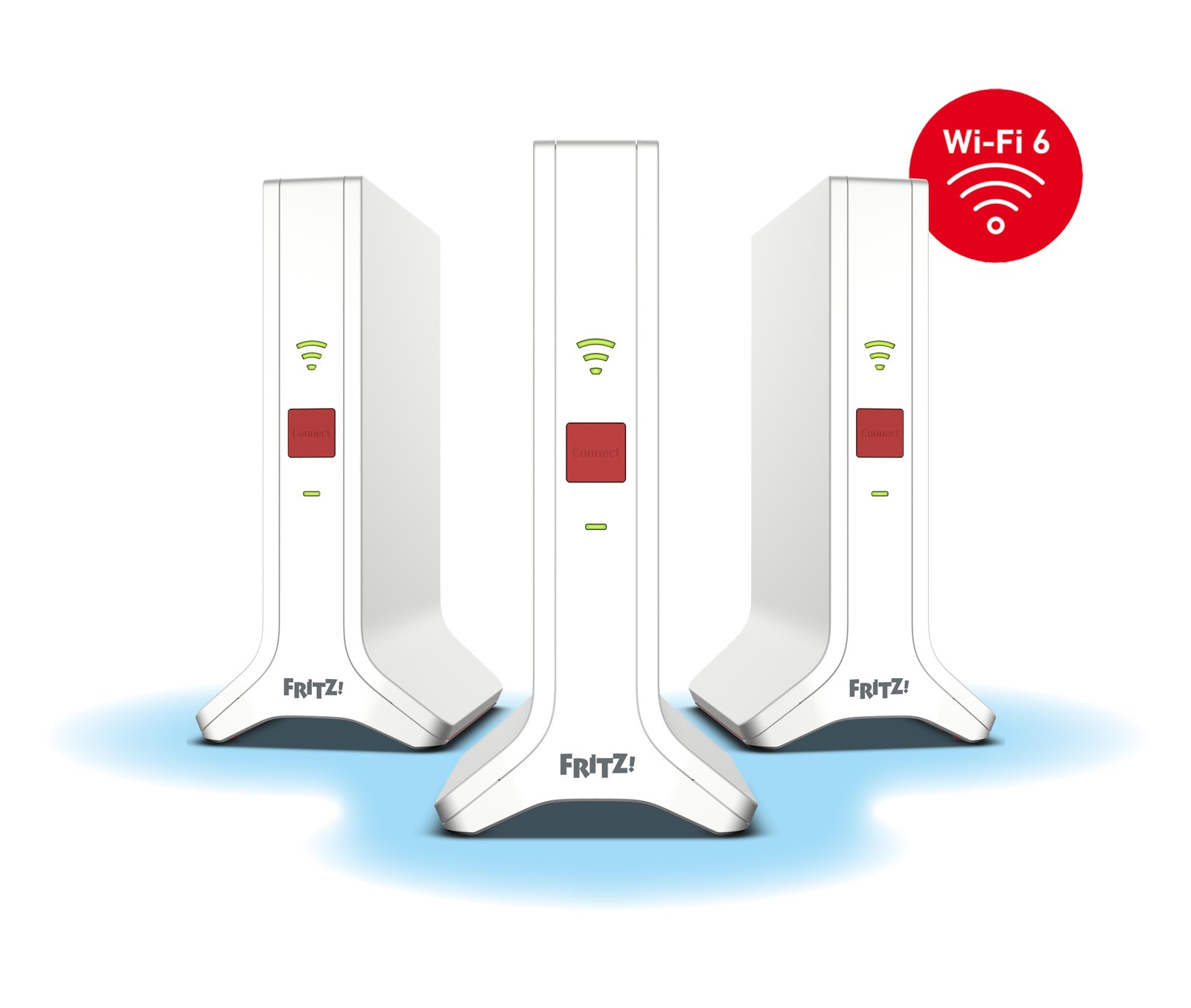 Mesh Set 4200 Dual-band (2.4 GHz / 5 GHz) Wi-Fi 6E (802.11ax) Red, White