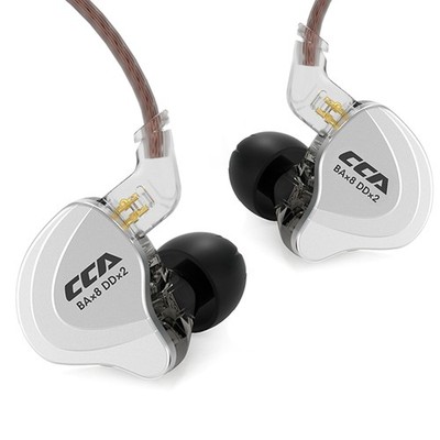 CCA C10 in Ear Monitor Headphone 10 Hybrid Drivers Wired Without Mic, Black
