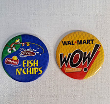 Frito-Lay Fish N' Chips Wal-Mart FLW Tour  & WOW! Button Pins