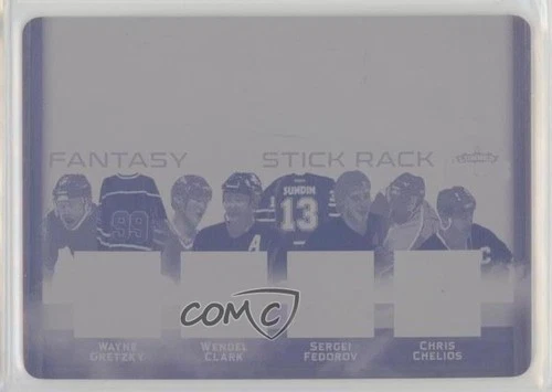 2016 Leaf Lumber Kings Printing Plate Magenta 1/1 Pavel Bure Wayne Gretzky 0c3