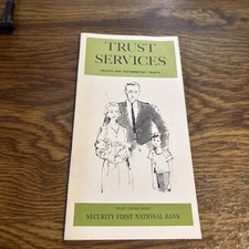 Security First National Bank Pamphlet: 1961 Trust Services