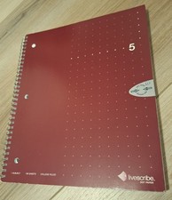 Livescribe Dot Paper Notebook 4 Single Subject College Ruled 100 Sheets NEW