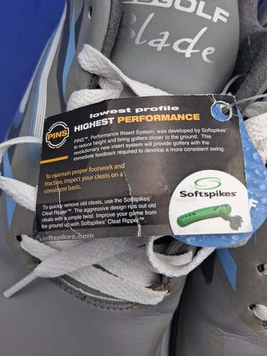 Scarpa da golf Sketchers GOGOLF Blade grigio blu donna taglia 9,5 nuova - Foto 10 di 16