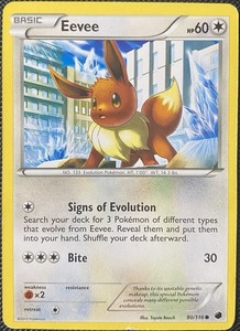 Eevee 90/116 Plasma Freeze Regular - Pokémon Card