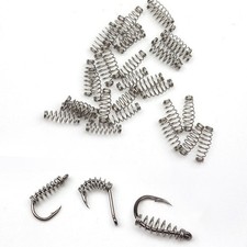 Springs Hook Spring Outdoor 0.3x2.3x10 0.3x2.6x11.7 100pcs/pack Fish Hooks