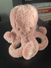 Jellycat Odell Octopus Plush Long Stuffed Animal Mauve Pink Soft 5 Salmon