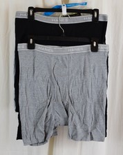 Hanes 6 PACK Mens Underwear Boxer Briefs Gray/Black Size X-Large 40-42" 