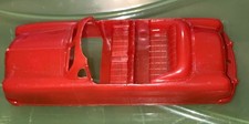 1950’s BHS Hard Plastic Red Shiny Convertible Car 1-183 Made In The USA 4”